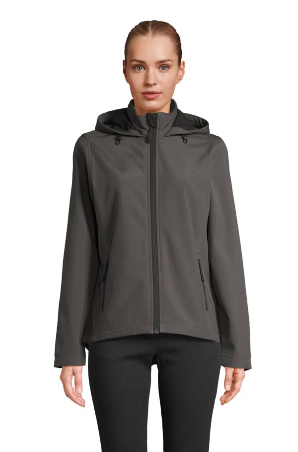 SOL'S RACE HOODED WOMEN Antracita 3XL