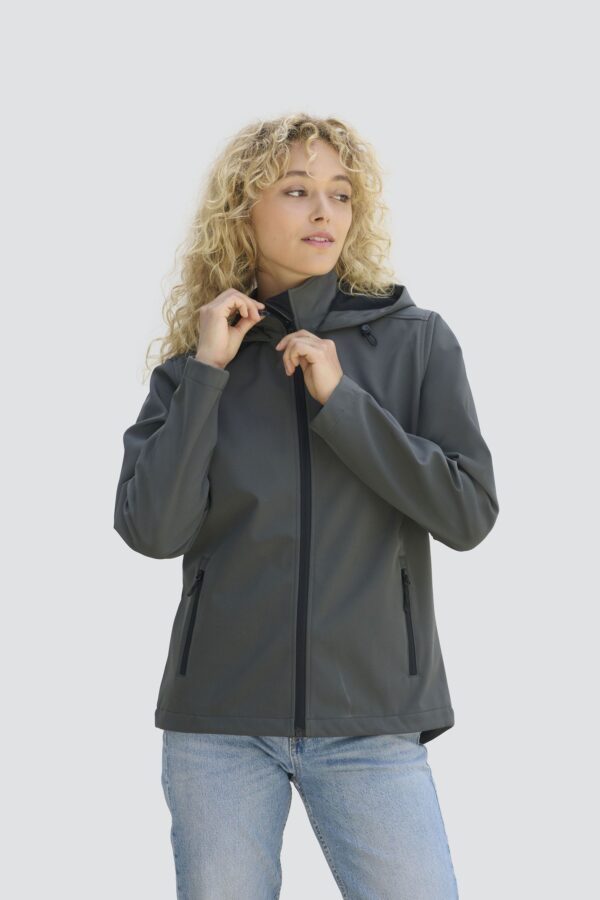 CHAQUETA SOFTSHELL MUJER CON CAPUCHA SOL'S RACE HOODED WOMEN - 1