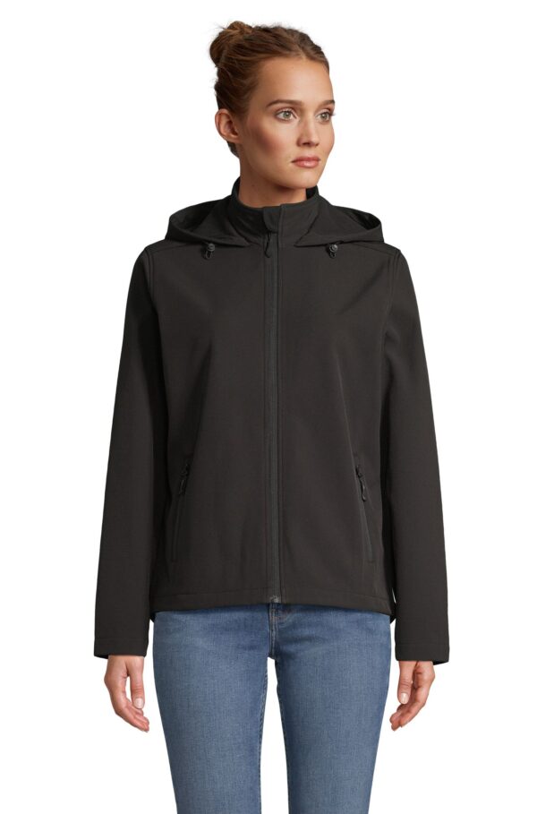 SOL'S RACE HOODED WOMEN Negro 3XL
